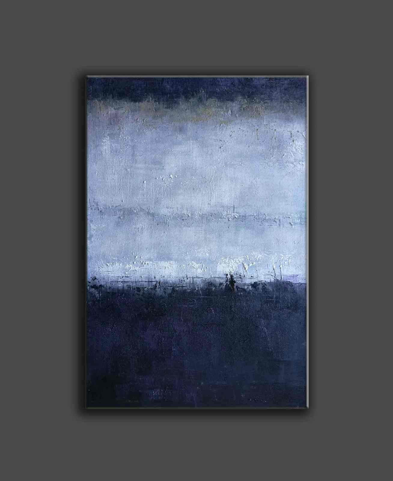 Oversized Deep Living Hallway Abstract Canvas Wall Art UUJG2 wall art